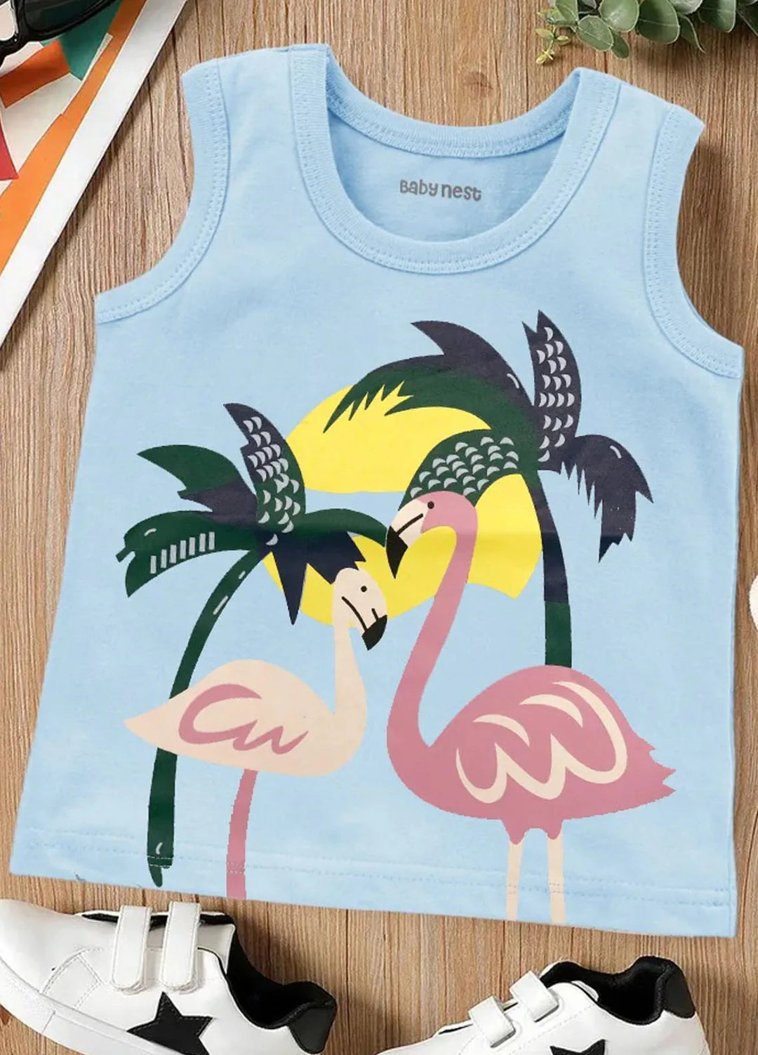 Baby Nest Kids Sando Duck Hang Out Light Blue