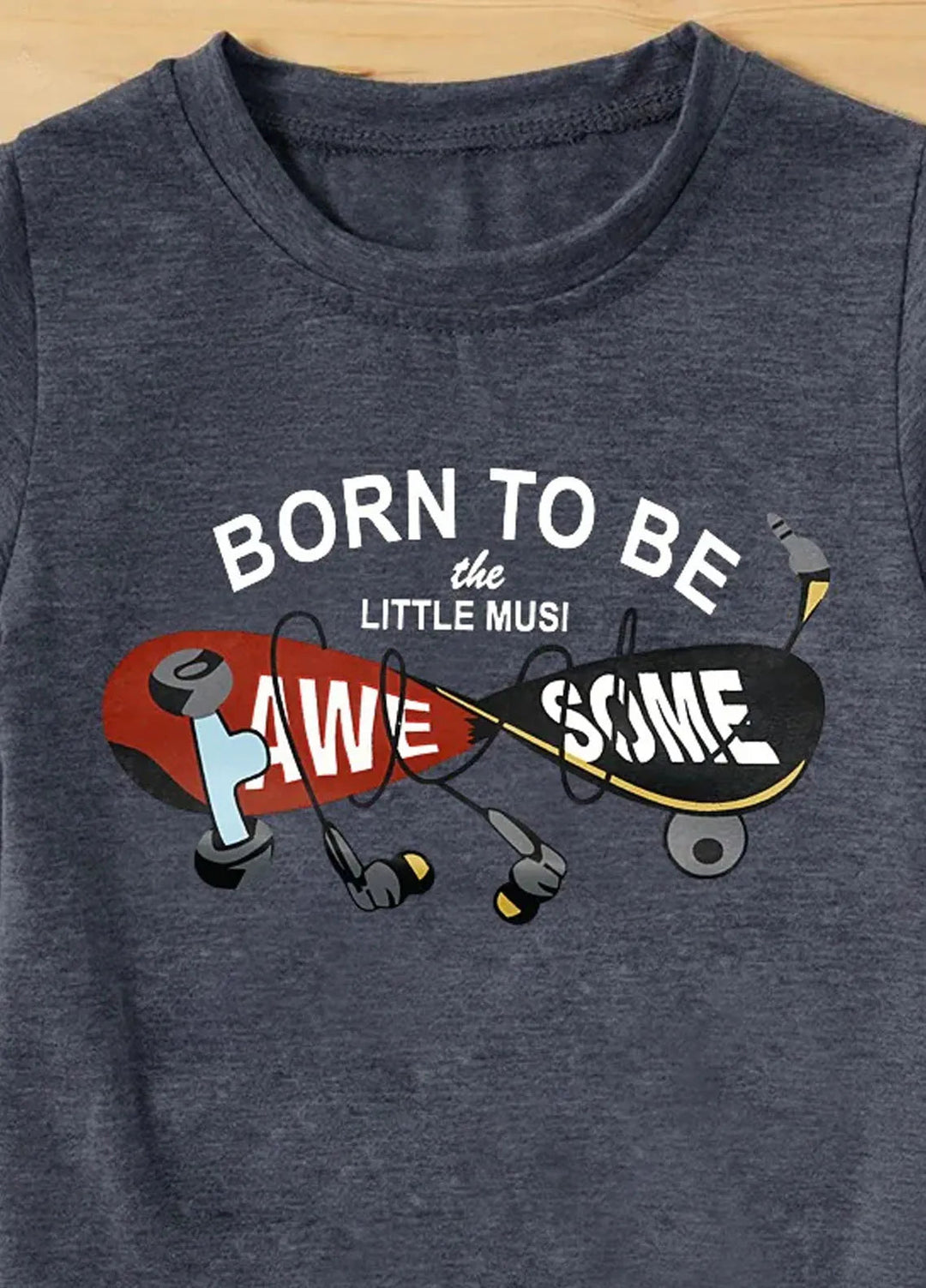Baby Nest Kids T Shirt Born to be Grey