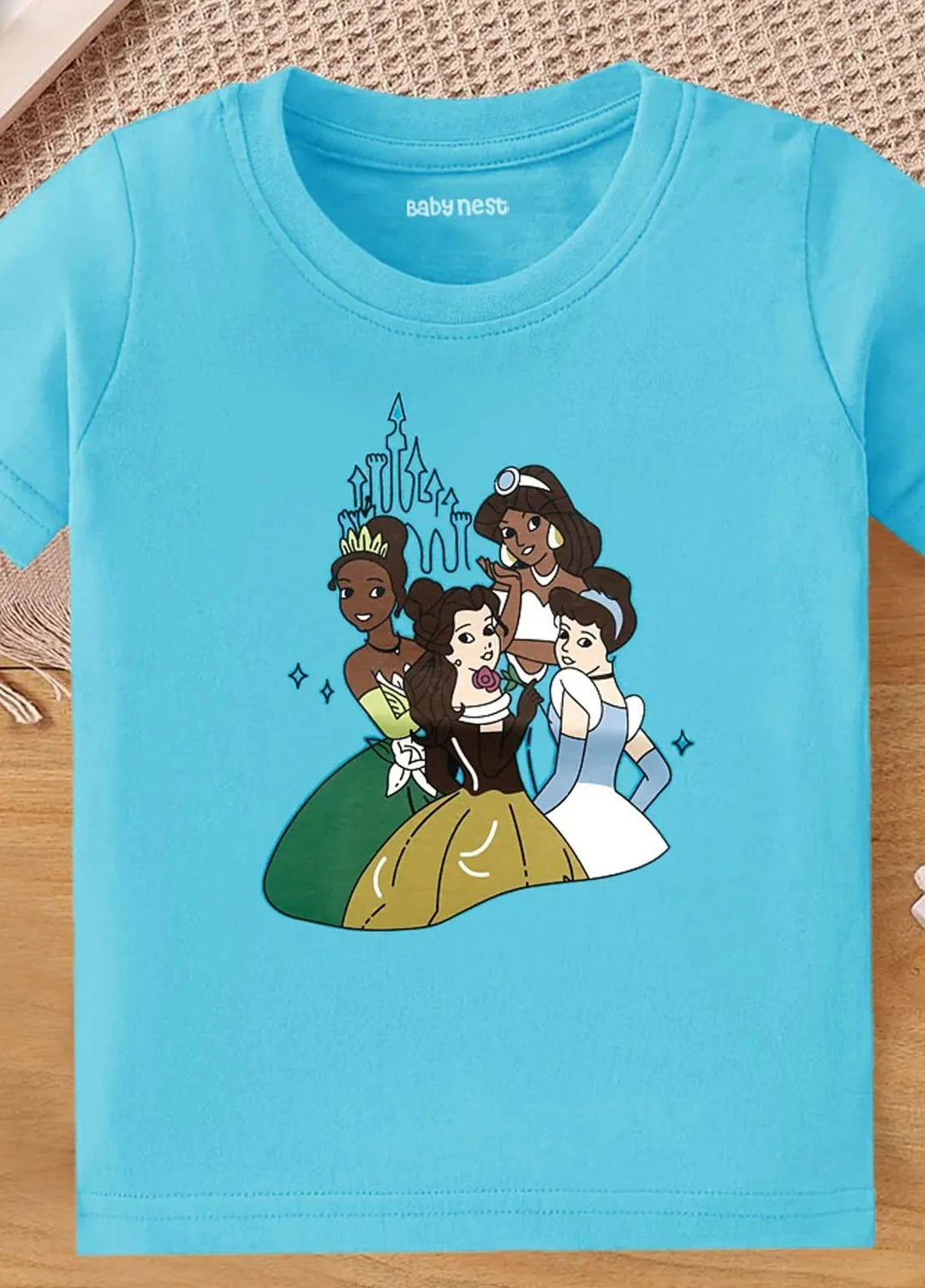 Baby Nest Kids T Shirt Princess Blue