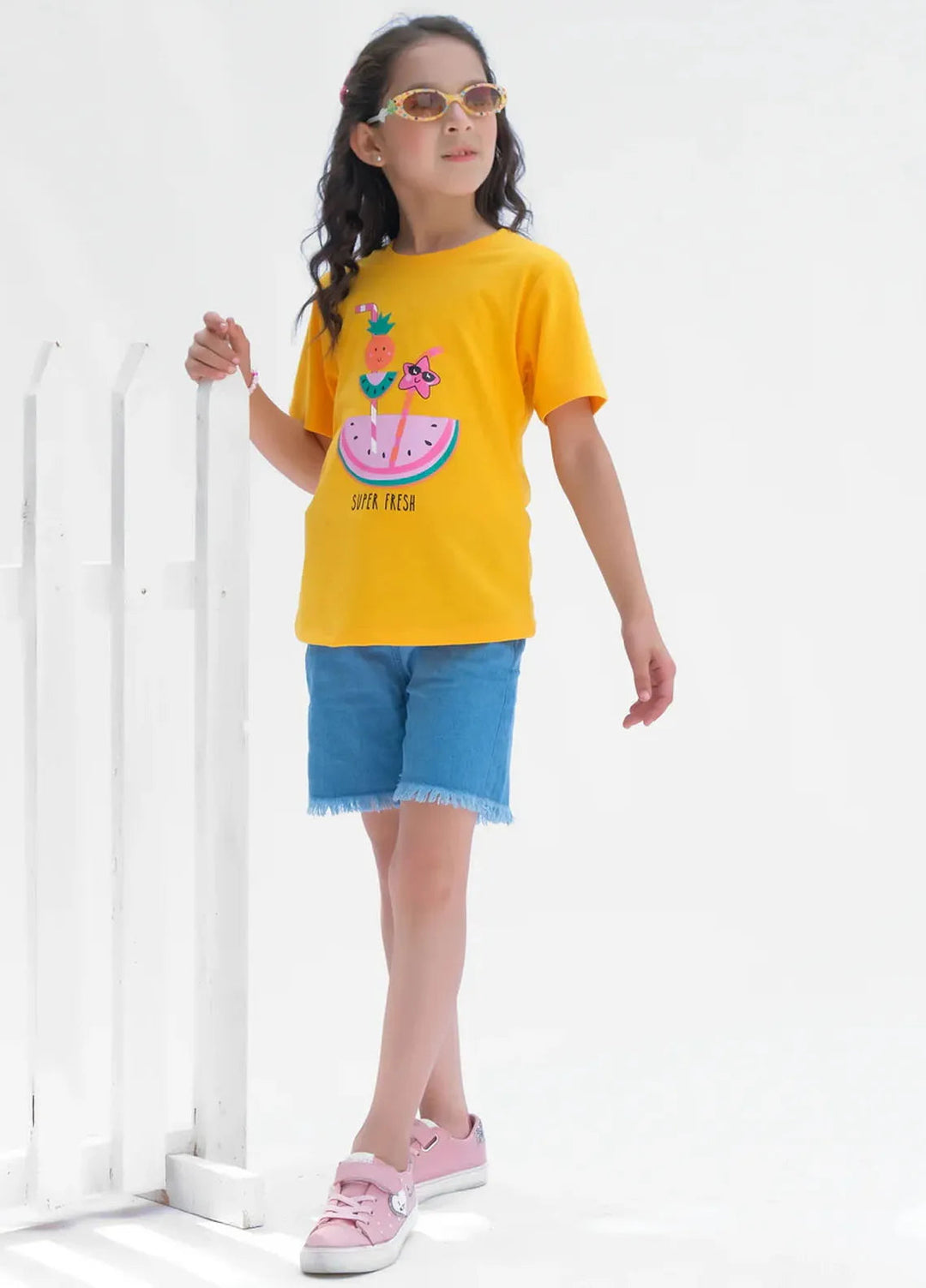 Baby Nest Kids T Shirt Super Fresh Yellow