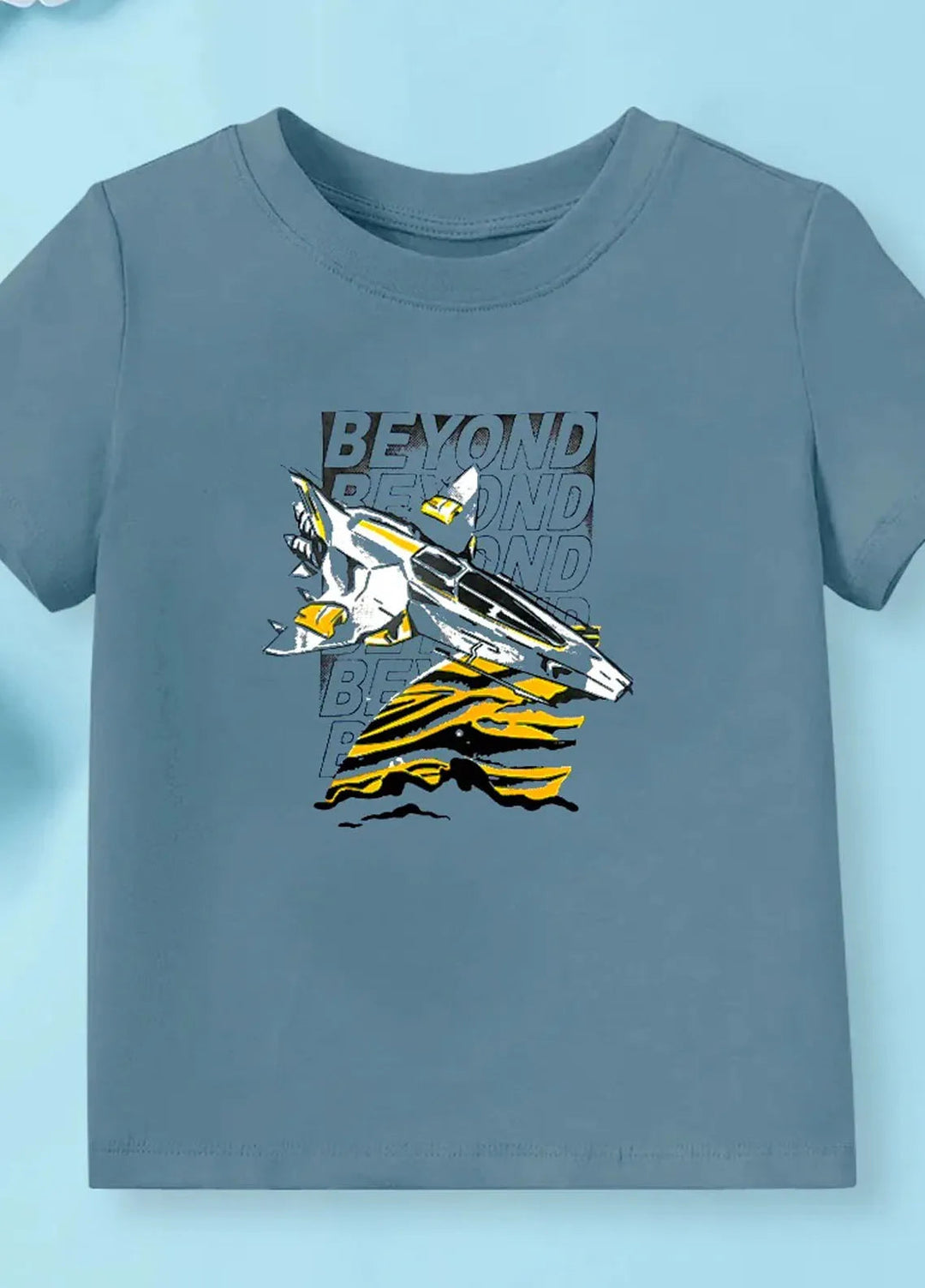 Baby Nest Pret 1 Piece Beyond Half Sleeves T-Shirts Air Force Blue- Sbt-365