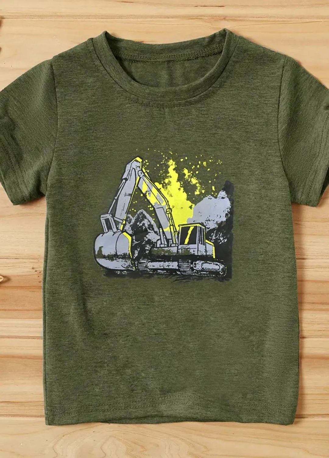 Baby Nest Pret 1 Piece Crain Half Sleeves T-Shirts Texture Green-Sbt-364