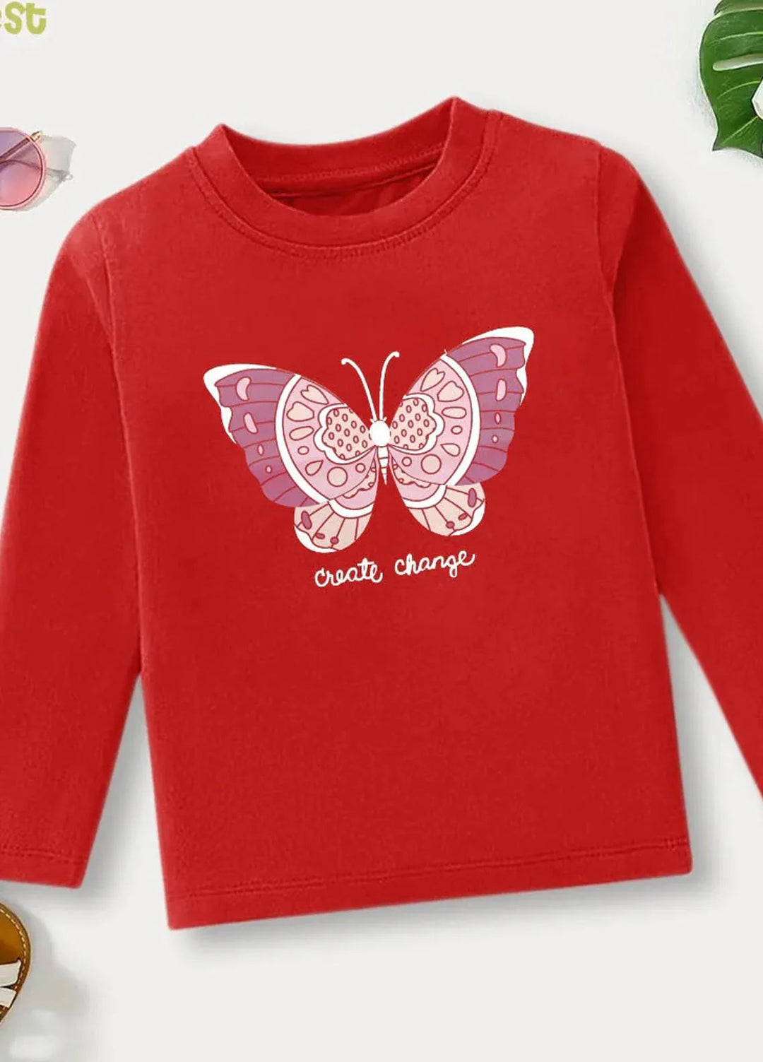 Baby Nest Pret Printed 1 Piece Create Change with Butterfly Magic Full Sleeves T-shirt Bndr-120