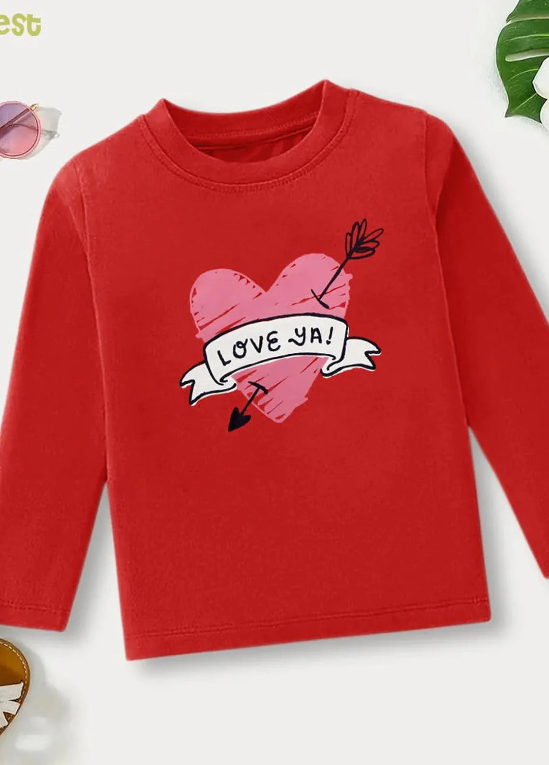 Baby Nest Pret Printed 1 Piece Love Ya! Heartfelt Full Sleeves T-shirt Bndr-121