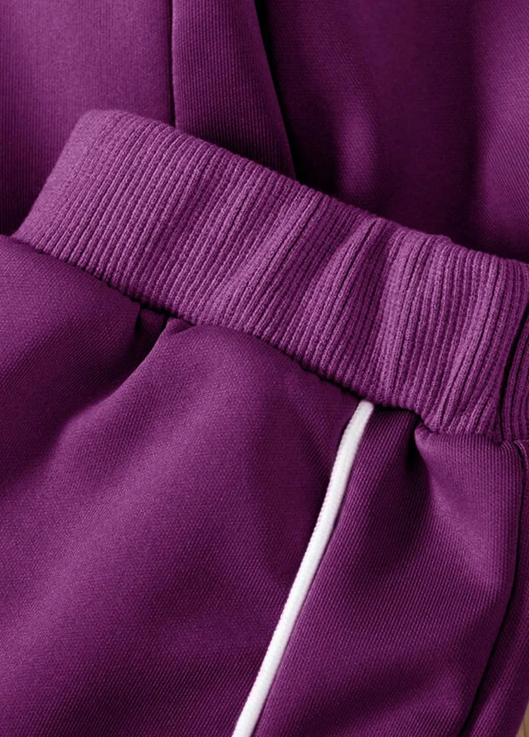 Baby Nest Royal Purple Cozy Explorer Fleece Tracksuit for Kids with Sling Bag