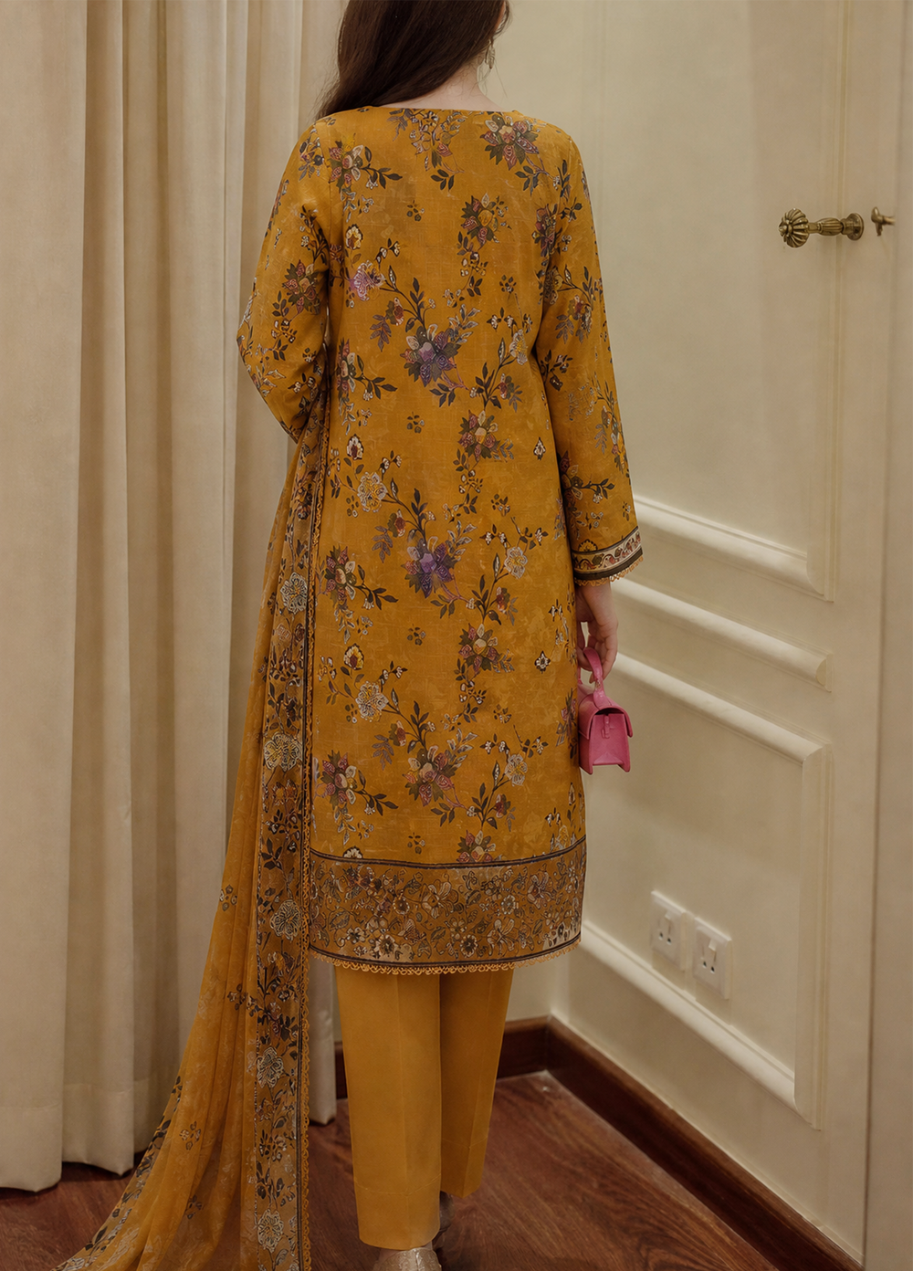 Mehak by HZ Textile Unstitched Embroidered Lawn 3 piece Suit MCE-3149 - Festive Collection