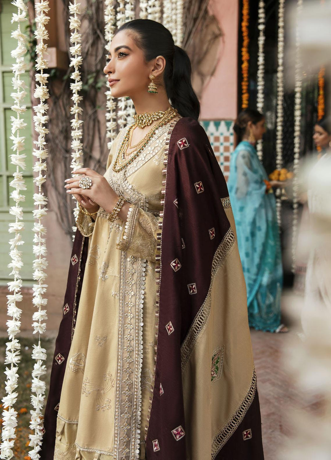 Bandhan By Parishay Embroidered Karandi Suits Unstitched 3 Piece PRS22B Pasbaan - Winter Collection