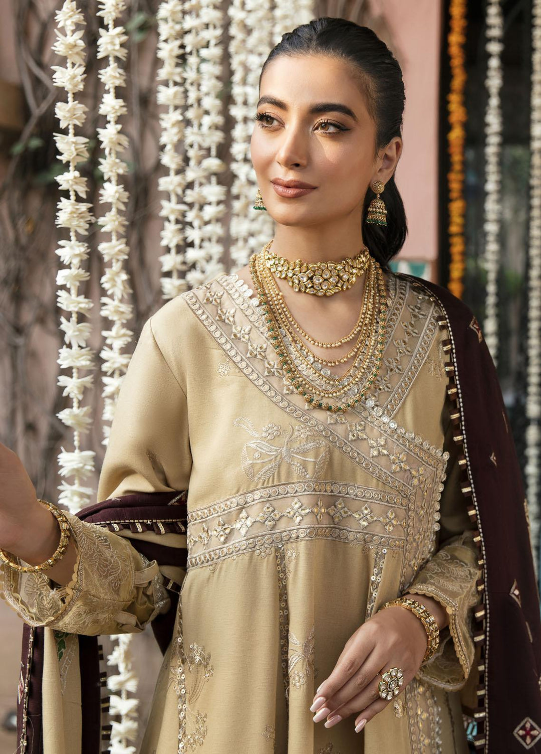 Bandhan By Parishay Embroidered Karandi Suits Unstitched 3 Piece PRS22B Pasbaan - Winter Collection