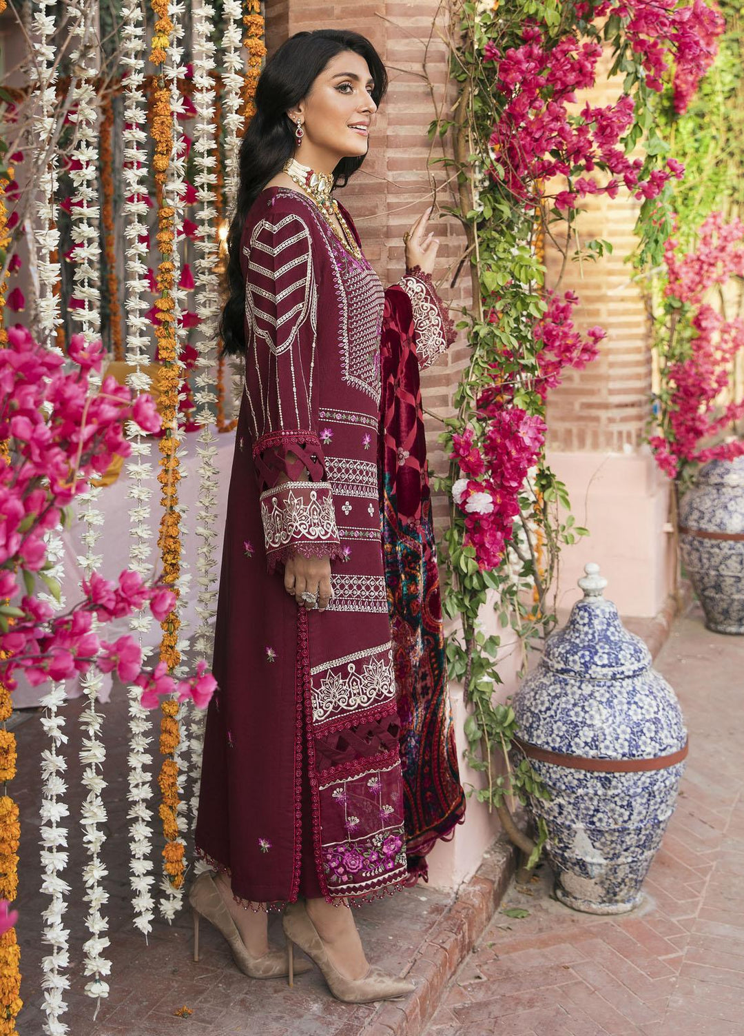 Bandhan By Parishay Embroidered Karandi Suits Unstitched 3 Piece PRS22B Sharleez - Winter Collection