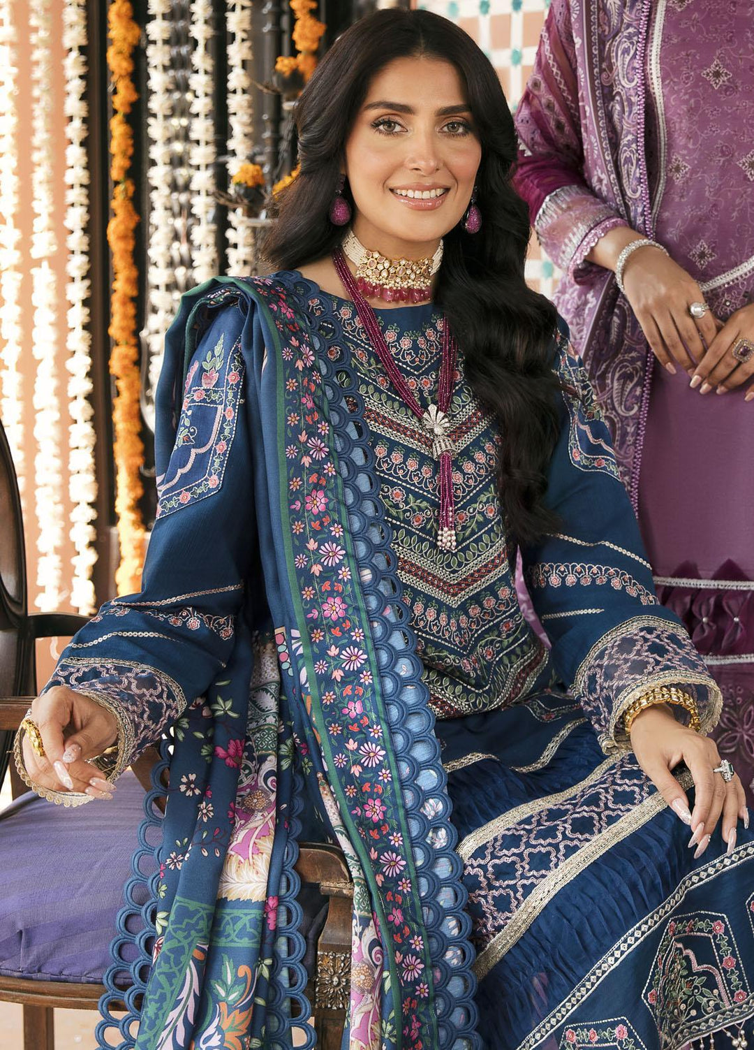 Bandhan By Parishay Embroidered Khaddar Suits Unstitched 3 Piece PRS22B Nawazish - Winter Collection