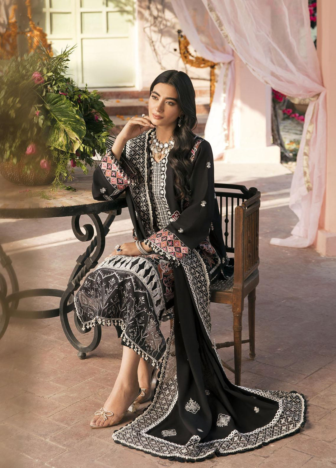 Bandhan By Parishay Embroidered Karandi Suits Unstitched 3 Piece PRS22B Sehar - Winter Collection