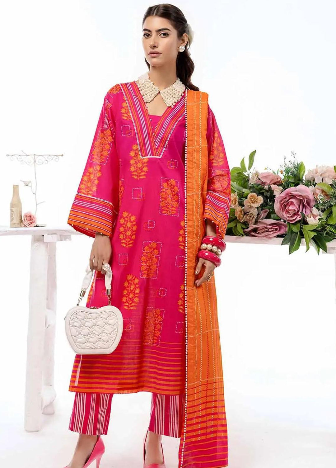 Bagh By Gul Ahmed Printed Lawn Suits Unstitched 3 Piece GA23BG CL-32452 - Summer Collection