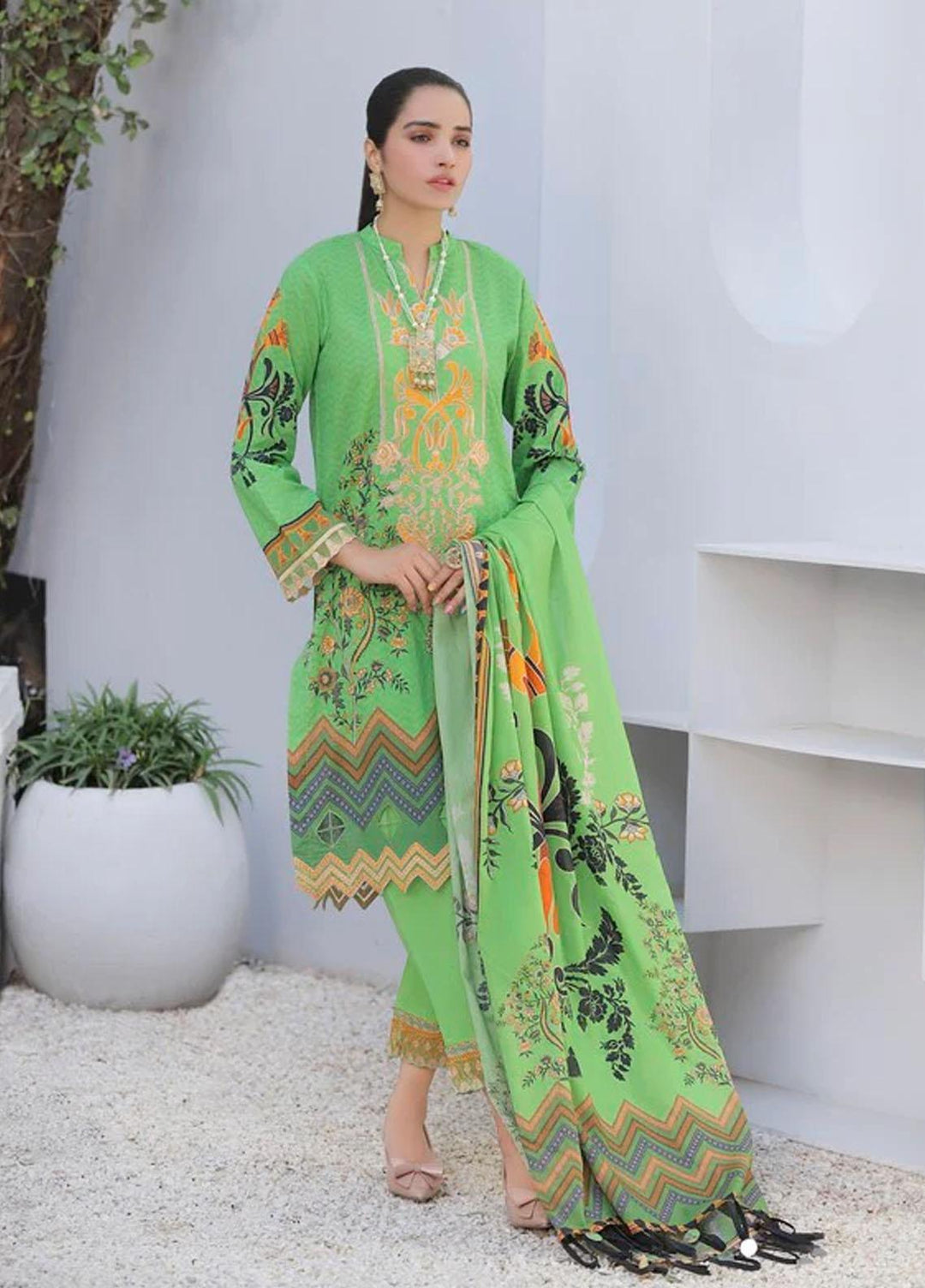Bagh by Norans Embroidered Lawn Suits Unstitched 3 Piece NRS22UNS NPEC-PR 08 - Summer Collection
