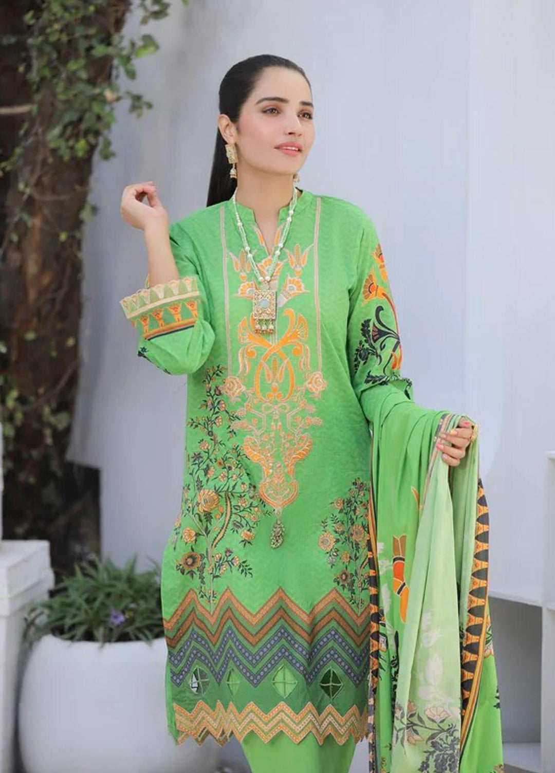 Bagh by Norans Embroidered Lawn Suits Unstitched 3 Piece NRS22UNS NPEC-PR 08 - Summer Collection