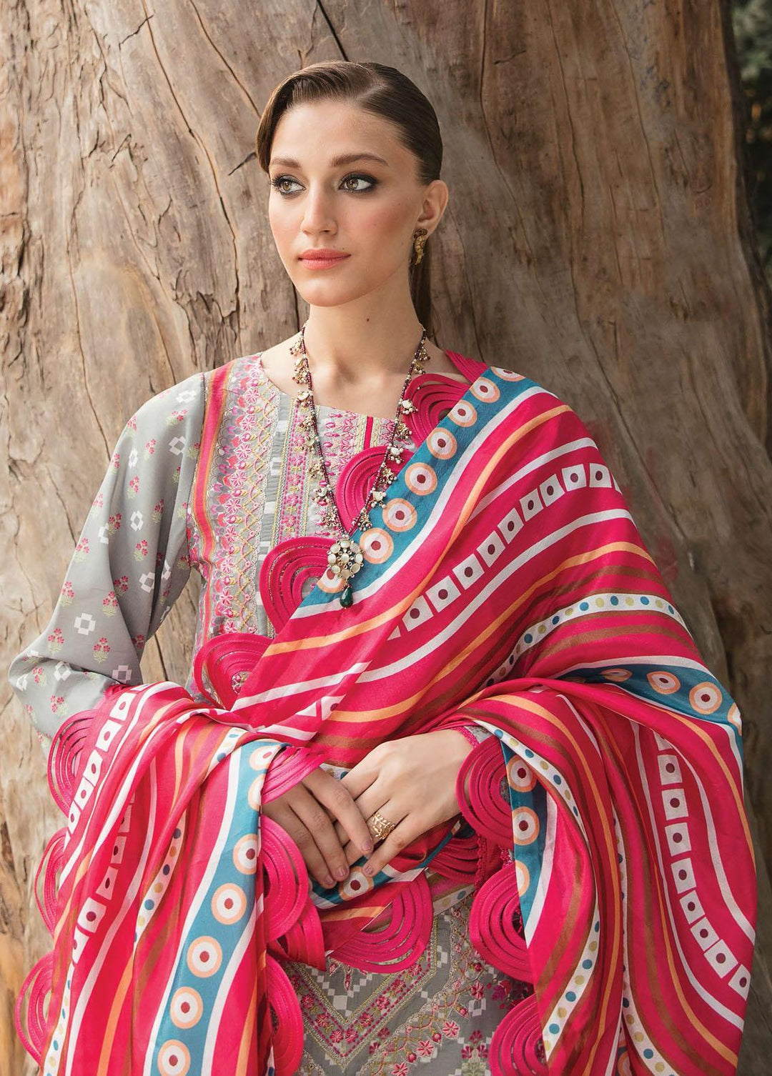 Bahaar By Ayzel Embroidered Lawn Suits Unstitched 3 Piece AAF23B AZL-23-V1-01 Motia - Summer Collection