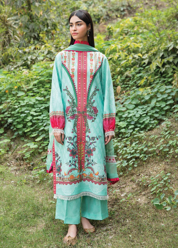 Bahaar By Ayzel Embroidered Lawn Suits Unstitched 3 Piece AAF23B AZL-23-V1-02 Shahgul - Summer Collection