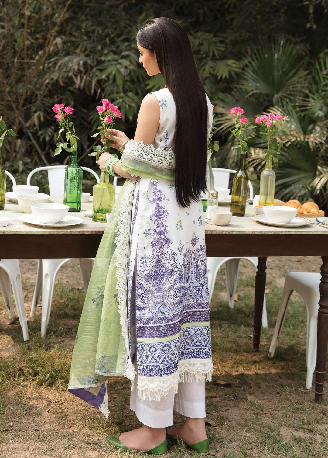 Bahaar By Ayzel Embroidered Lawn Suits Unstitched 3 Piece AAF23B AZL-23-V1-04 Chambeli - Summer Collection