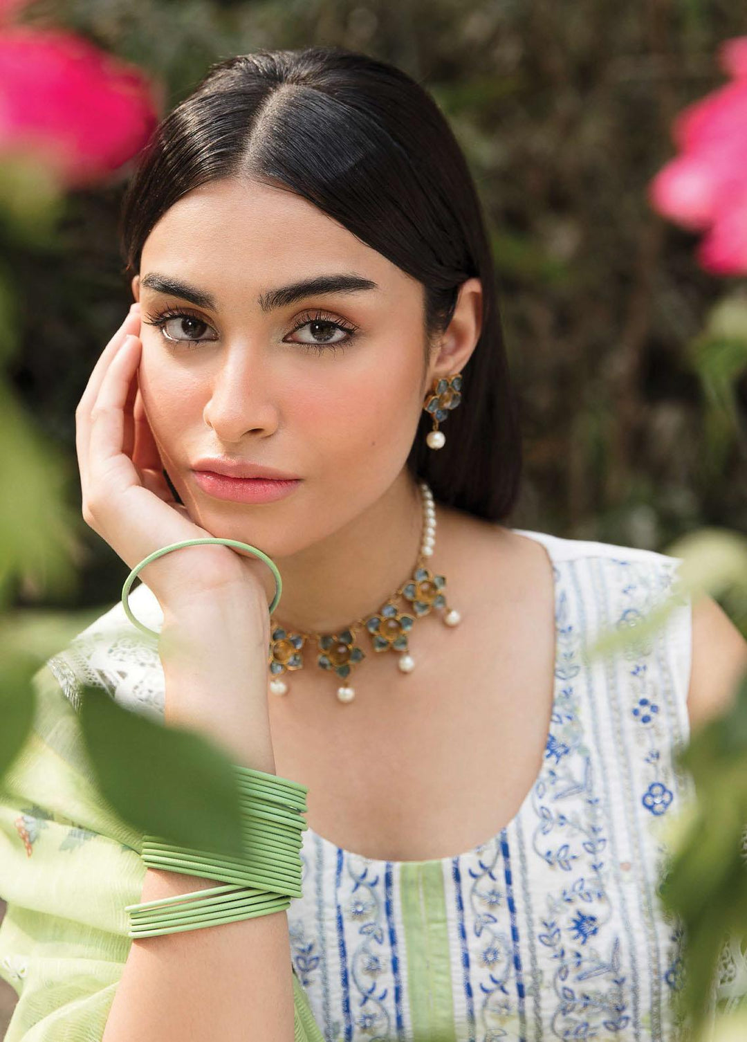 Bahaar By Ayzel Embroidered Lawn Suits Unstitched 3 Piece AAF23B AZL-23-V1-04 Chambeli - Summer Collection