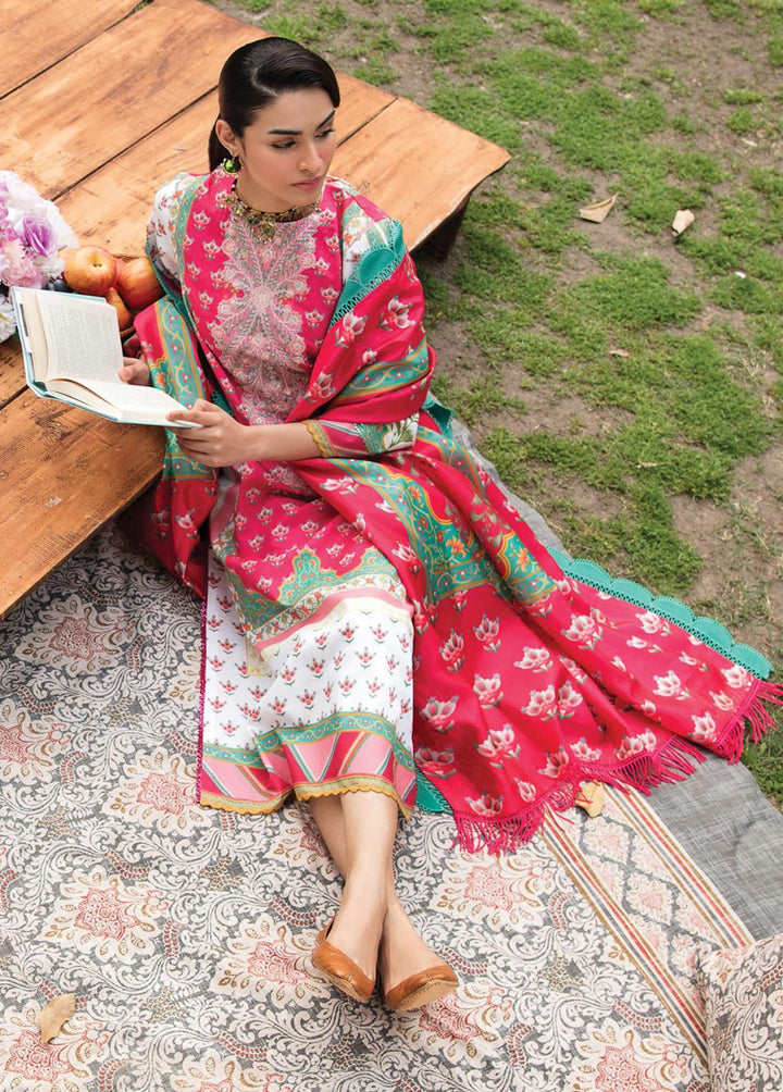 Bahaar By Ayzel Embroidered Lawn Suits Unstitched 3 Piece AAF23B AZL-23-V1-06 Dahlia - Summer Collection