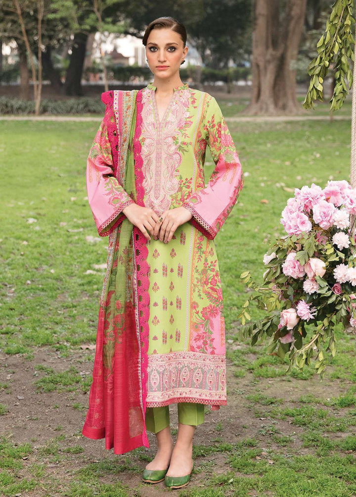Bahaar By Ayzel Embroidered Lawn Suits Unstitched 3 Piece AAF23B AZL-23-V1-08 Gulmohar - Summer Collection