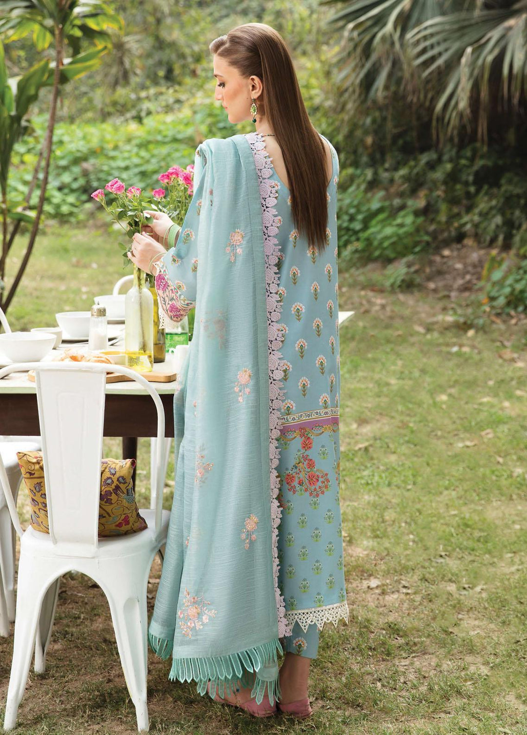 Bahaar By Ayzel Embroidered Lawn Suits Unstitched 3 Piece AAF23B AZL-23-V1-09 Arash - Summer Collection