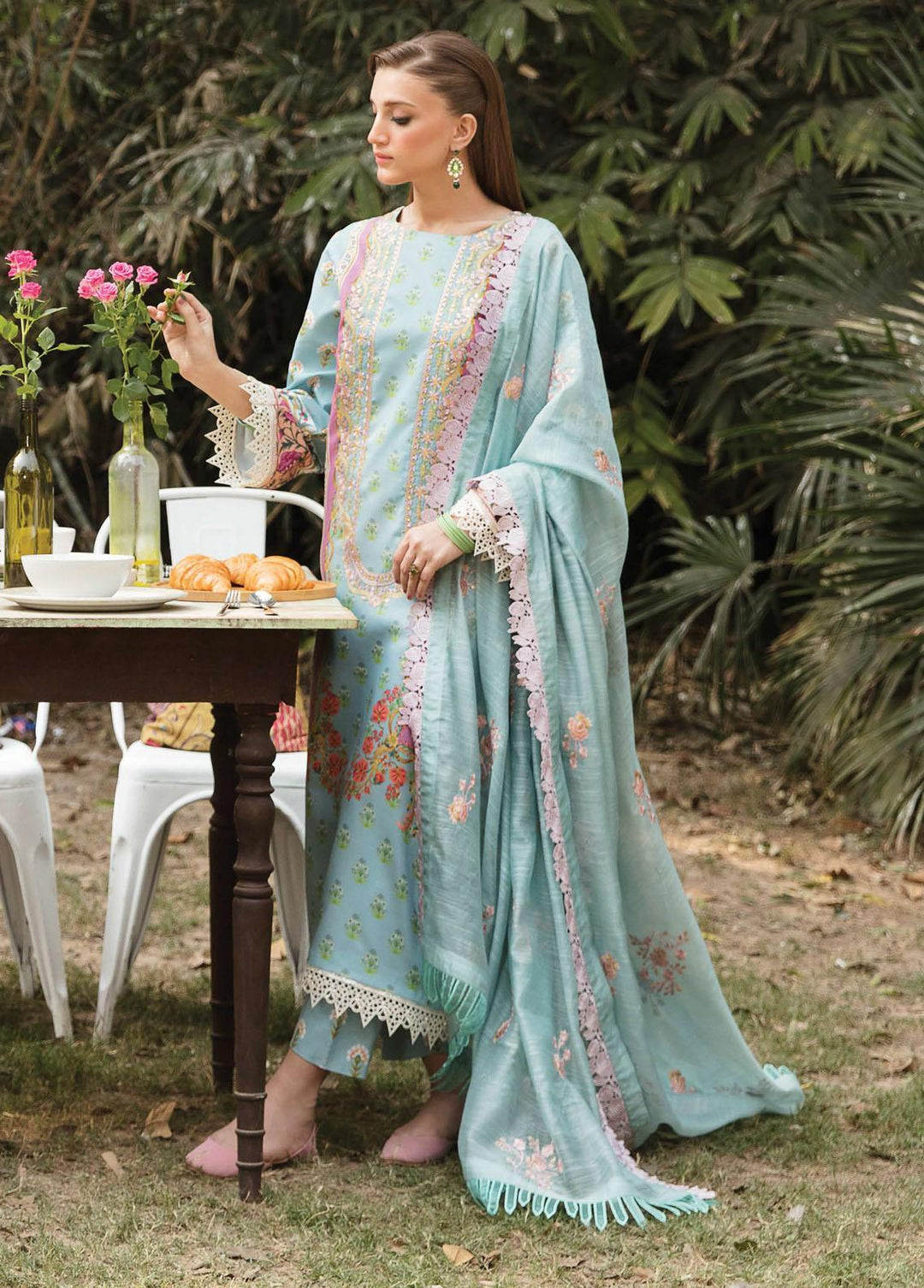 Bahaar By Ayzel Embroidered Lawn Suits Unstitched 3 Piece AAF23B AZL-23-V1-09 Arash - Summer Collection