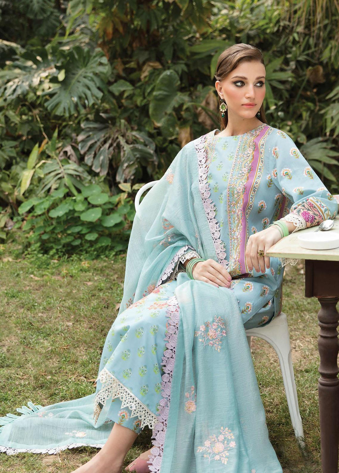 Bahaar By Ayzel Embroidered Lawn Suits Unstitched 3 Piece AAF23B AZL-23-V1-09 Arash - Summer Collection