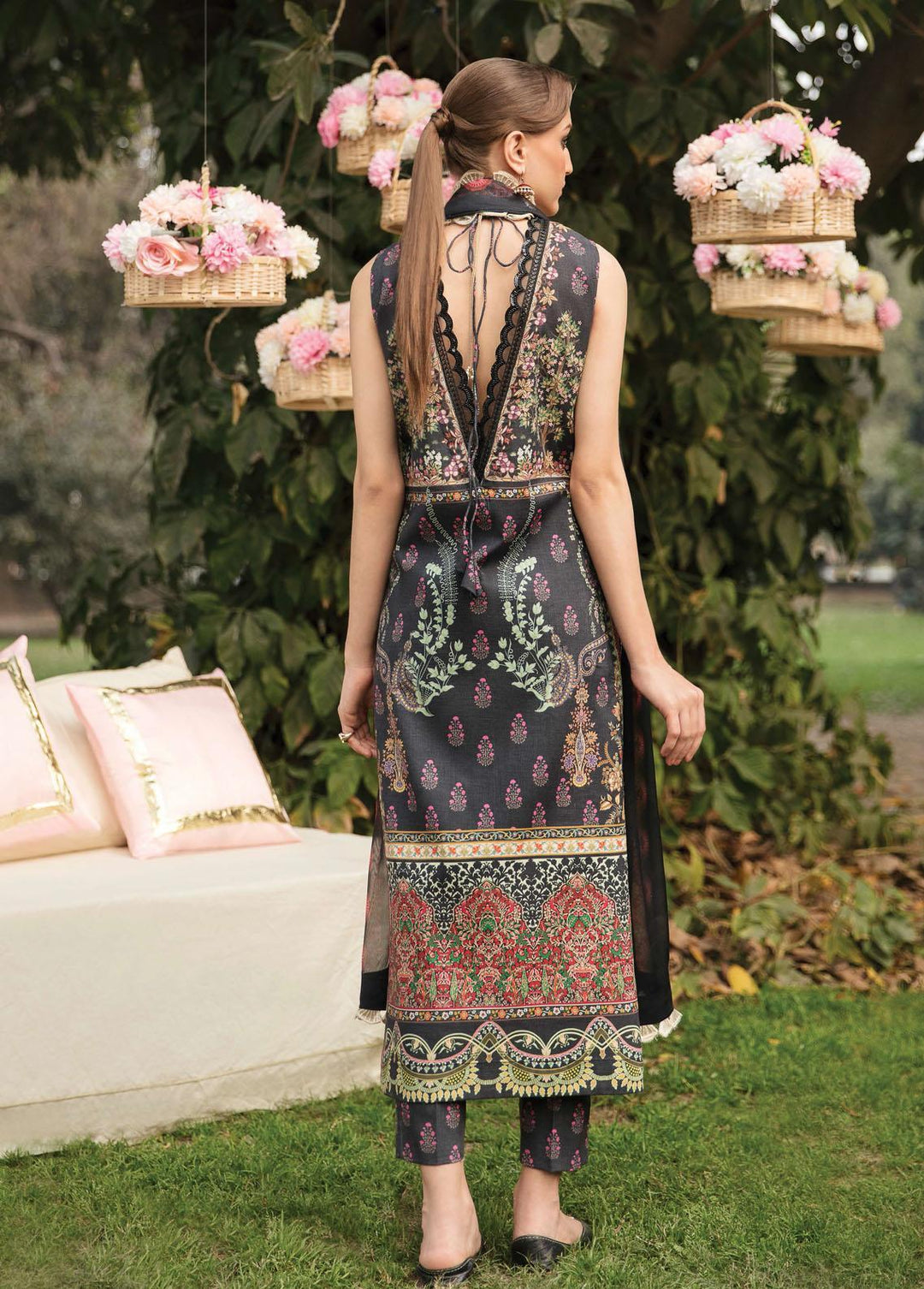 Bahaar By Ayzel Embroidered Lawn Suits Unstitched 3 Piece AAF23B AZL-23-V1-10 Sumbul - Summer Collection