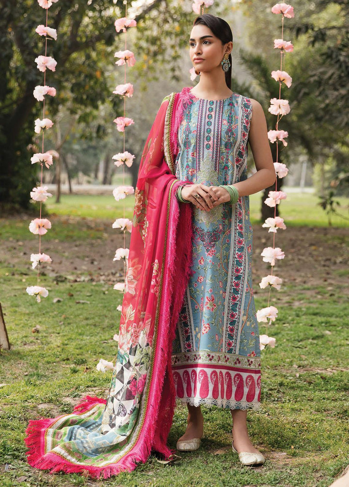 Bahaar By Ayzel Embroidered Lawn Suits Unstitched 3 Piece AAF23B AZL-23-V1-11 Nilofer - Summer Collection