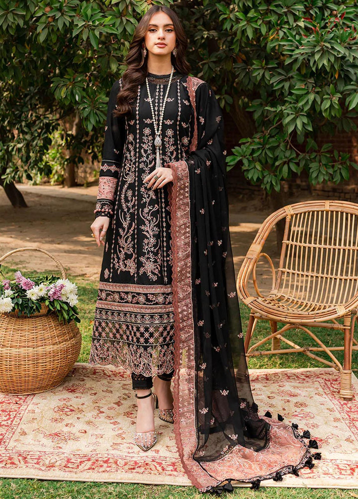 Bahaar By Farasha Embroidered Lawn Suits Unstitched 3 Piece FSH23B 01 Koel - Festive Collection
