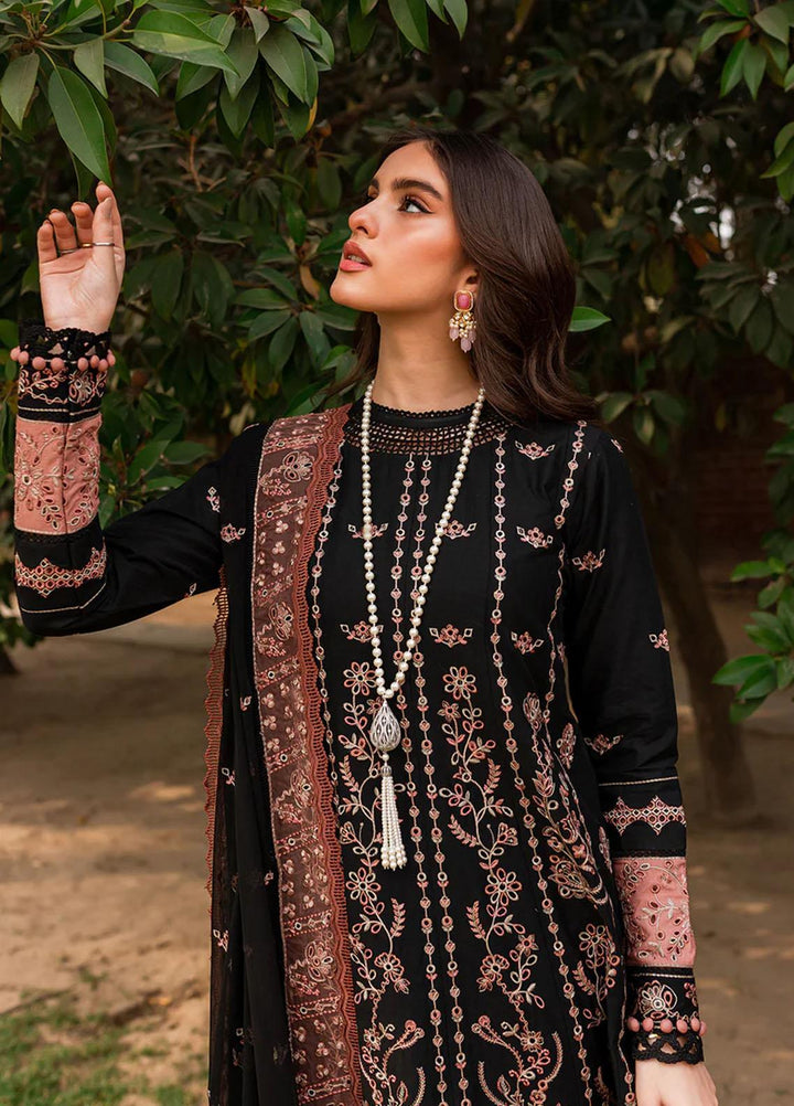 Bahaar By Farasha Embroidered Lawn Suits Unstitched 3 Piece FSH23B 01 Koel - Festive Collection