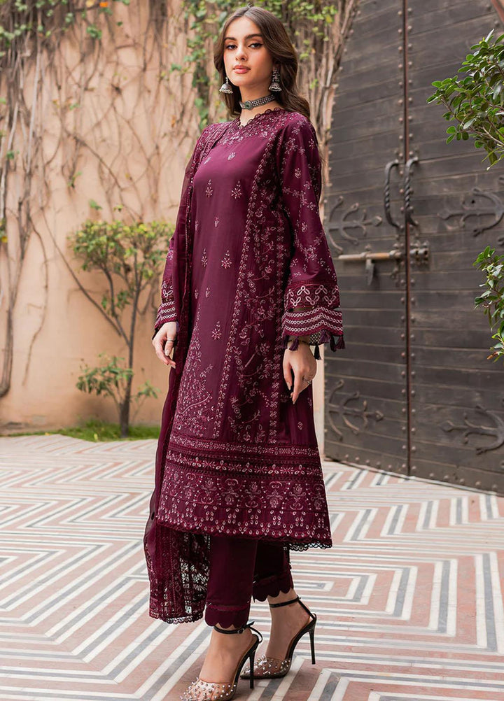 Bahaar By Farasha Embroidered Lawn Suits Unstitched 3 Piece FSH23B 05 Vasl - Festive Collection