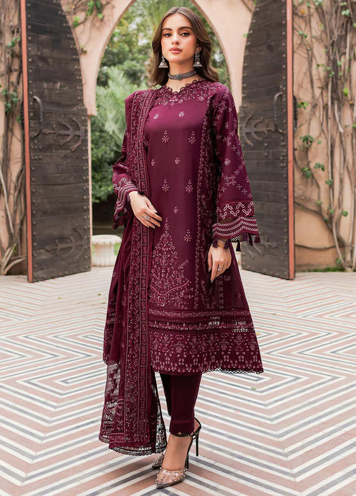 Bahaar By Farasha Embroidered Lawn Suits Unstitched 3 Piece FSH23B 05 Vasl - Festive Collection