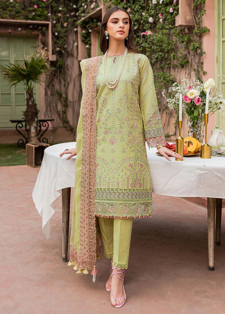 Bahaar By Farasha Embroidered Lawn Suits Unstitched 3 Piece FSH23B 08 Gul - Festive Collection