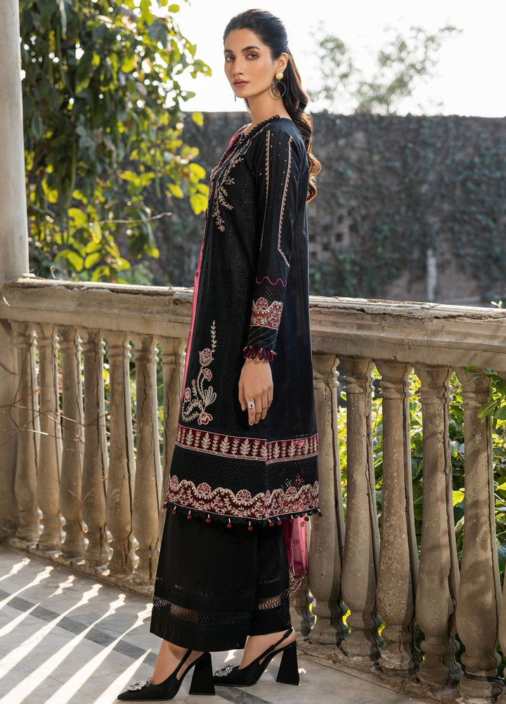 Bahaar By Farasha Embroidered Lawn Suit Unstitched 3 Piece FSH24B 06 Twilight Bloom - Summer Collection