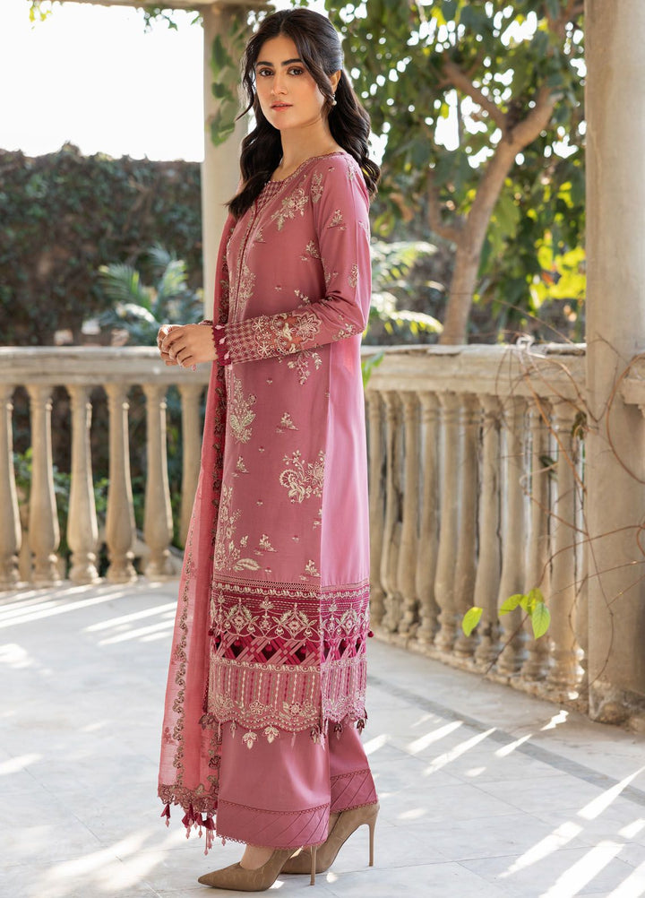 Bahaar By Farasha Embroidered Lawn Suit Unstitched 3 Piece FSH24B 07 Rose Garland - Summer Collection