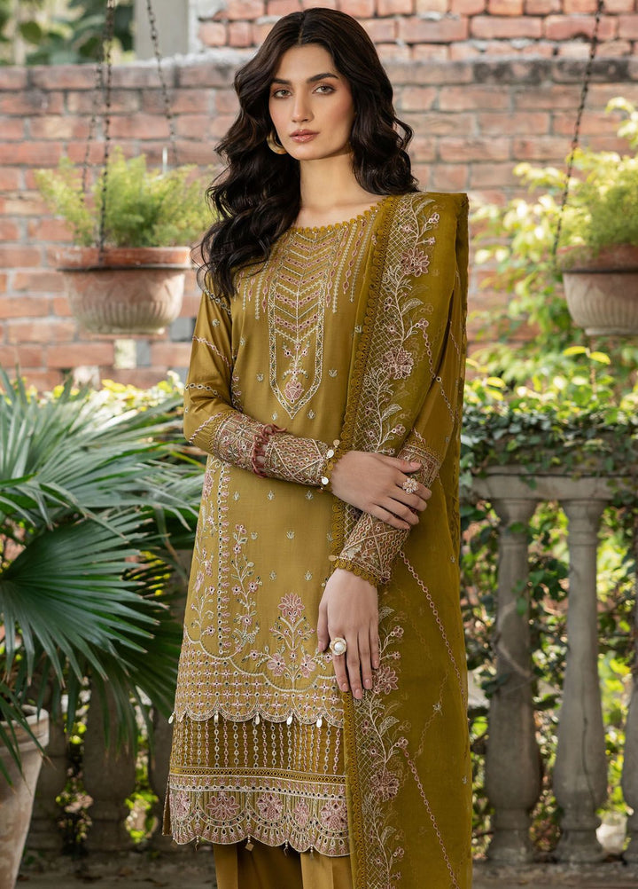 Bahaar By Farasha Embroidered Lawn Suit Unstitched 3 Piece FSH24B 08 Summer Bloom - Summer Collection