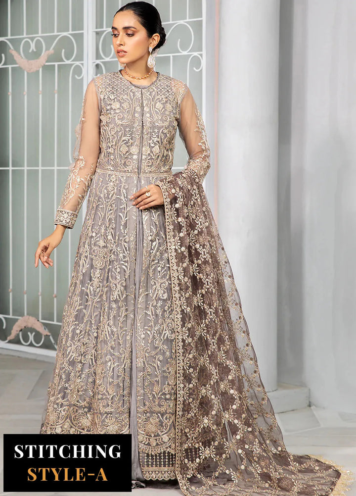 Bahaar by Zarif Embroidered  Suits Unstitched 3 Piece ZB 04 MERIAH - Luxury Collection