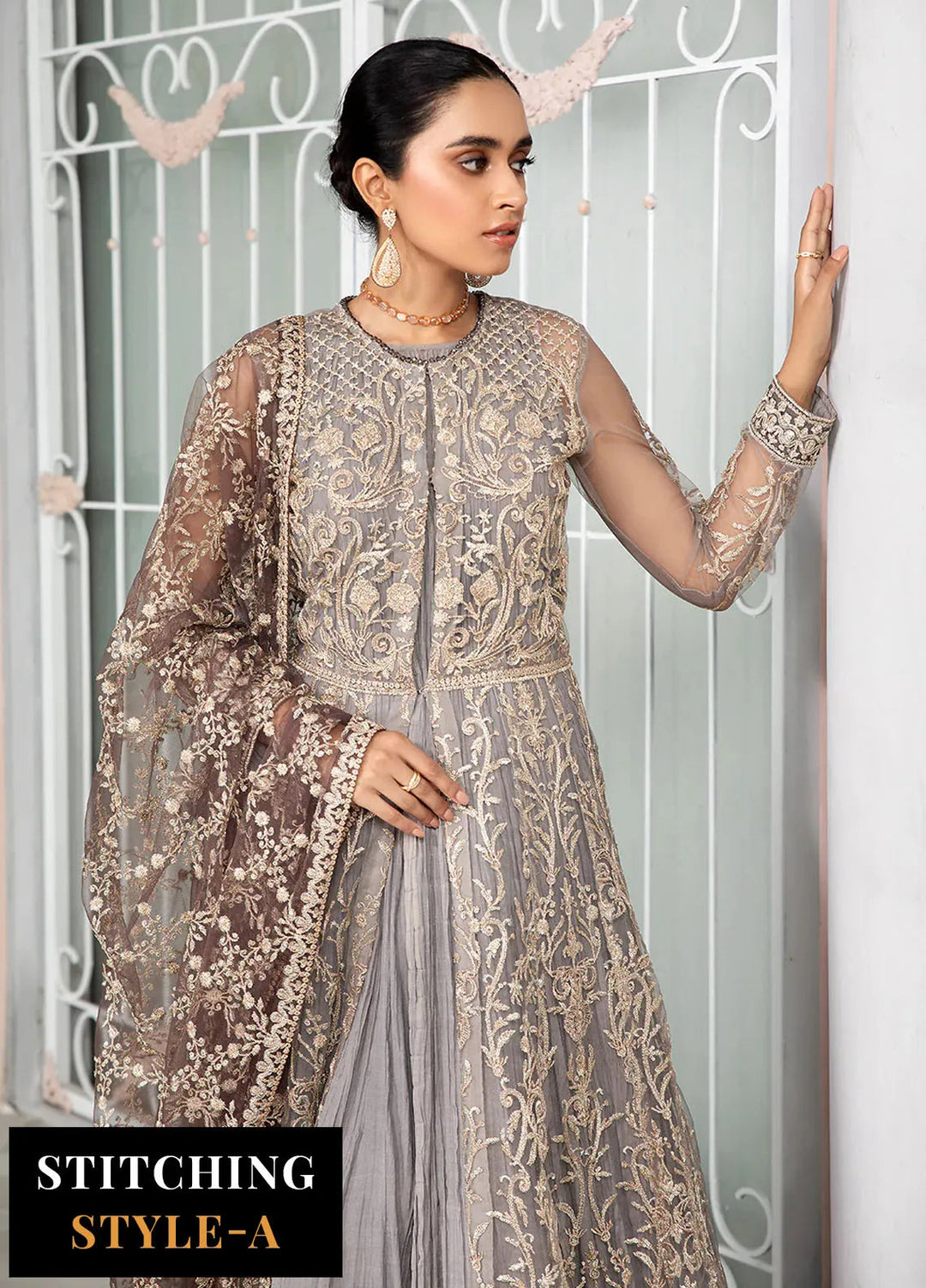 Bahaar by Zarif Embroidered  Suits Unstitched 3 Piece ZB 04 MERIAH - Luxury Collection