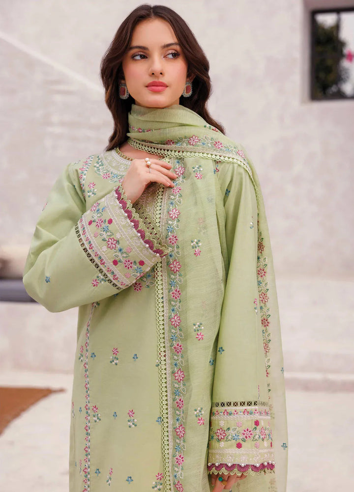 Bahar by Farasha Embroidered Lawn Suits Unstitched 3 Piece FSH25B D-06 Tropical Orchid - Summer Collection