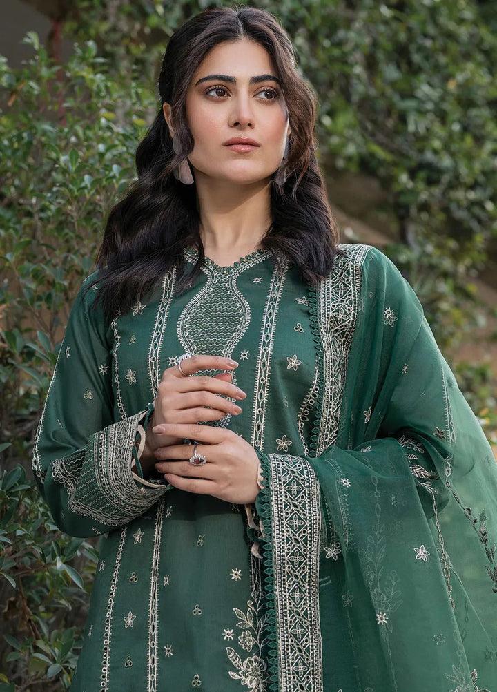 Bahar by Farasha Embroidered Lawn Suits Unstitched 3 Piece FSH25B2 D-02 Emerald Eve - Summer Collection