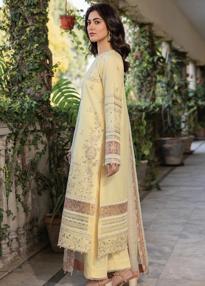 Bahar by Farasha Embroidered Lawn Suits Unstitched 3 Piece FSH25B2 D-04 Vintage Bloom - Summer Collection