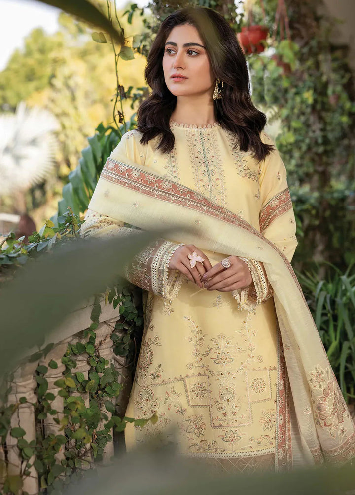 Bahar by Farasha Embroidered Lawn Suits Unstitched 3 Piece FSH25B2 D-04 Vintage Bloom - Summer Collection