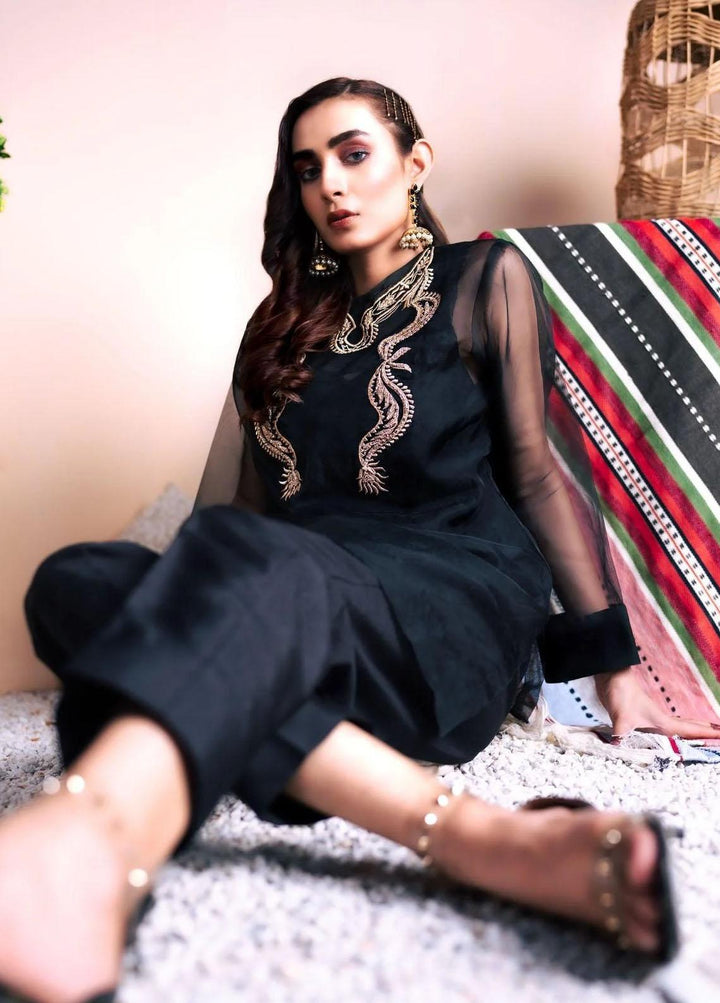 PSK Couture Pret Embroidered Tissue 4 Piece Suit SHOW STOPPER