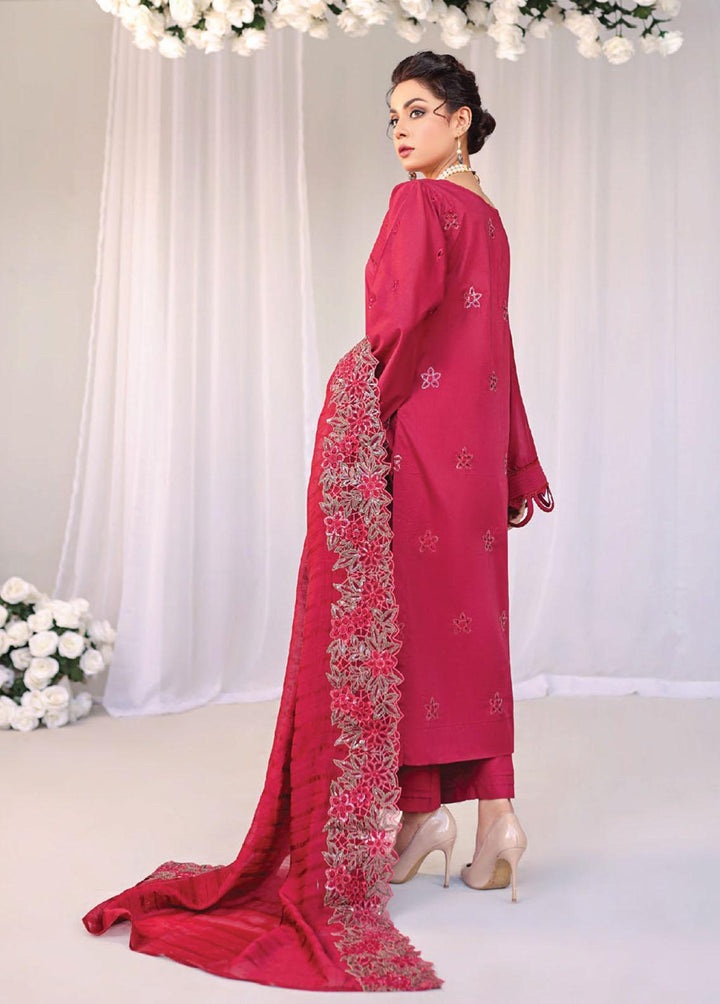 Baharaan By Humdum Embroidered Lawn Suits Unstitched 3 Piece HD23B 10 - Summer Collection