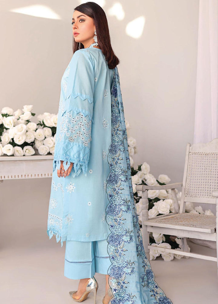 Baharaan By Humdum Embroidered Lawn Suits Unstitched 3 Piece HD23B 02 - Summer Collection