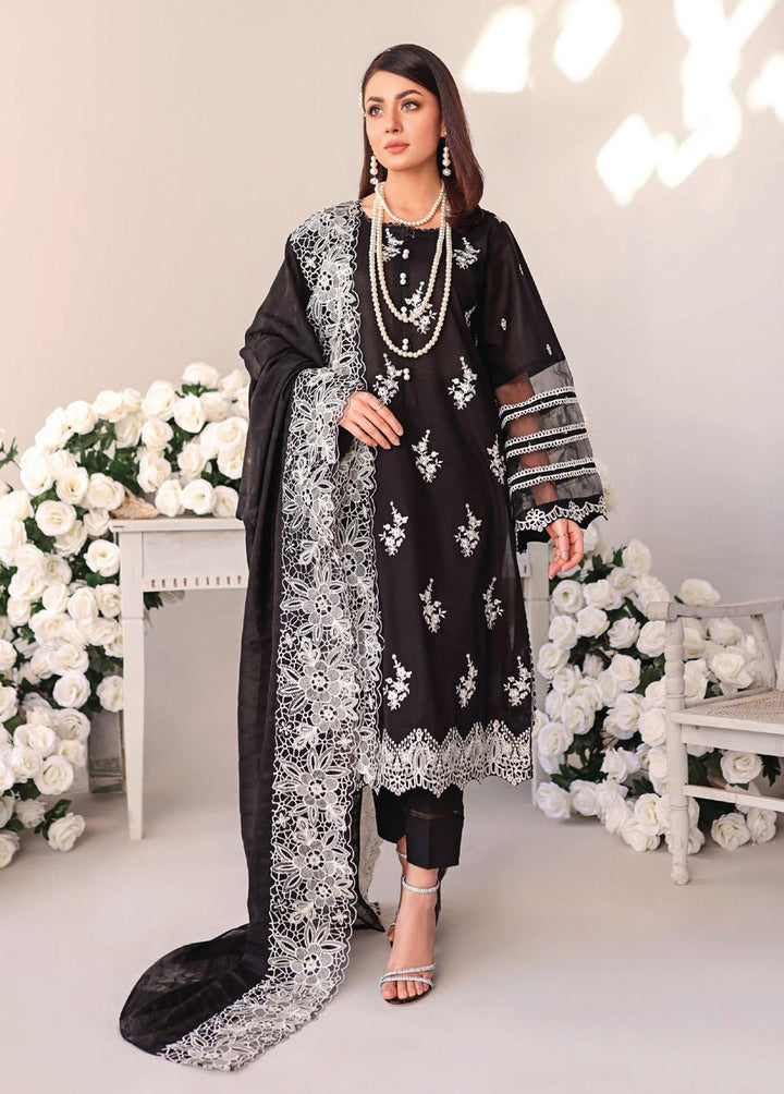 Baharaan By Humdum Embroidered Lawn Suits Unstitched 3 Piece HD23B 03 - Summer Collection