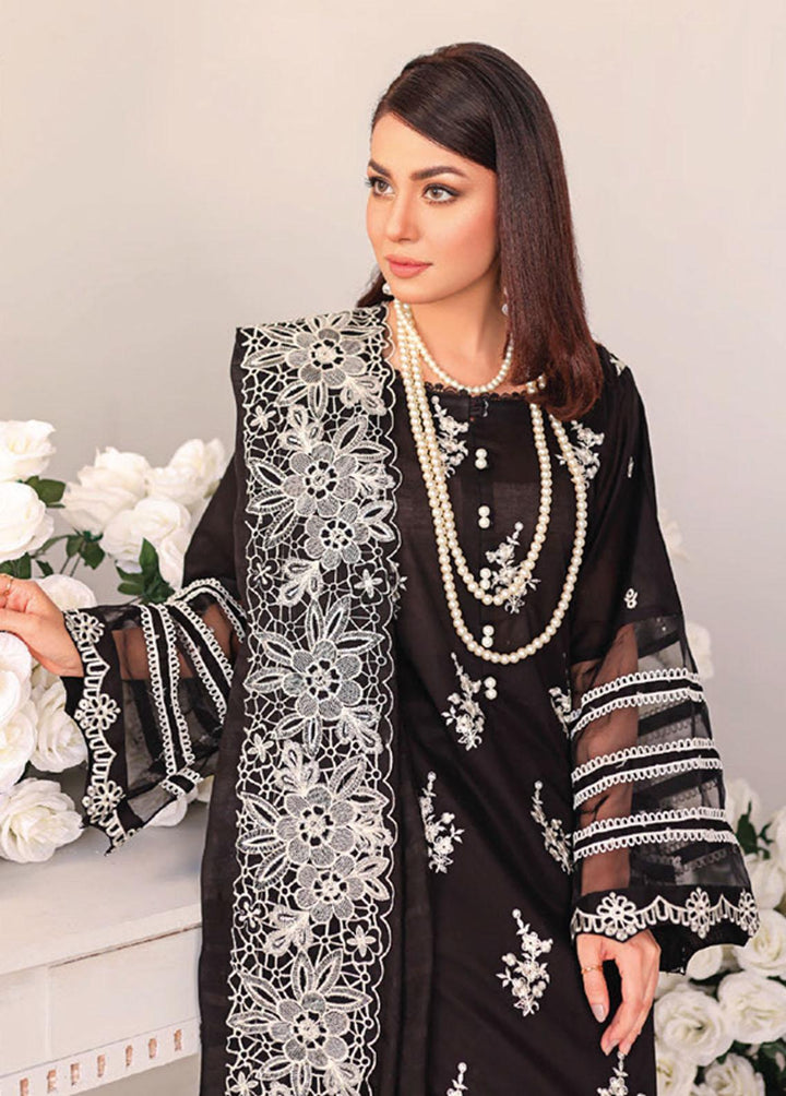 Baharaan By Humdum Embroidered Lawn Suits Unstitched 3 Piece HD23B 03 - Summer Collection