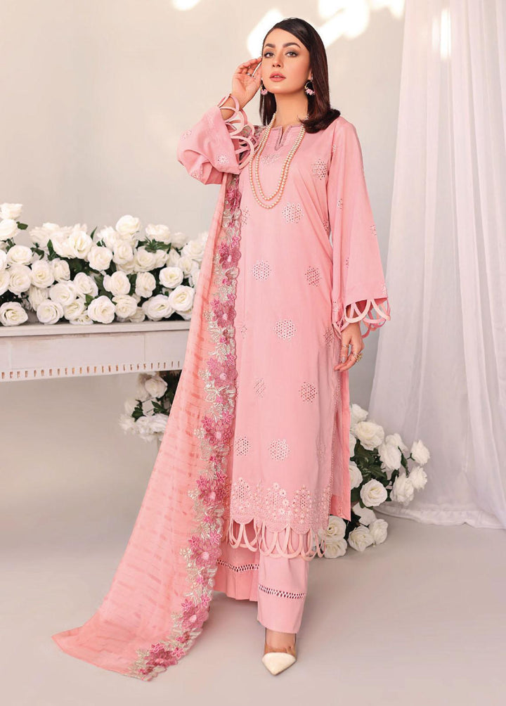 Baharaan By Humdum Embroidered Lawn Suits Unstitched 3 Piece HD23B 04 - Summer Collection