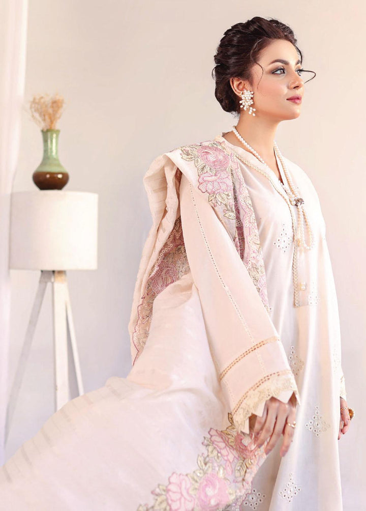 Baharaan By Humdum Embroidered Lawn Suits Unstitched 3 Piece HD23B 05 - Summer Collection
